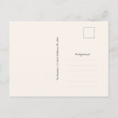 ブルゴーニュ・マルサラ・ボホフローラ結婚式の日付を保存 案内ポストカード (裏面)