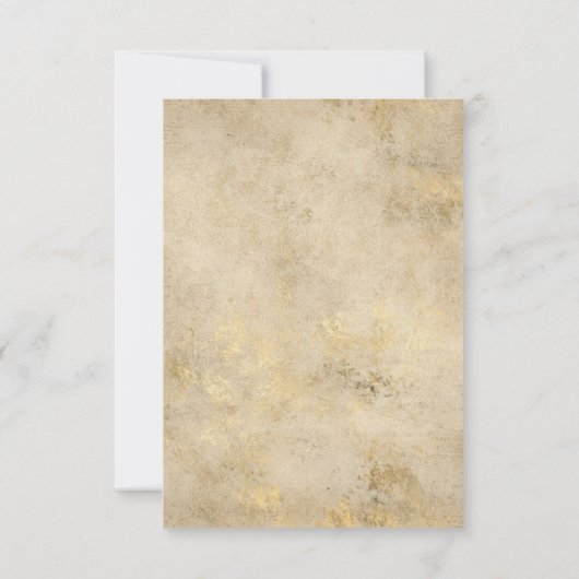 ブルゴーニュ・マルサラ、赤面、金ゴールドフローラ幾何学模様 セーブザデート (裏面)