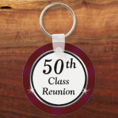 ブルゴーニュ・マルーンホワイトブラック、クラス懇親会の好意 キーホルダー (裏面)