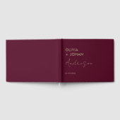 ブルゴーニュ・ミニマ結婚リスト ゲストブック (全面)