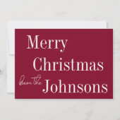 ブルゴーニュ・メリークリスマス シーズンカード (正面)