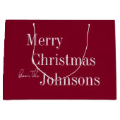 ブルゴーニュ・メリークリスマス ラージペーパーバッグ (正面)