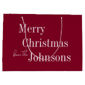 ブルゴーニュ・メリークリスマス ラージペーパーバッグ (裏面)