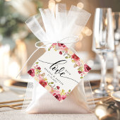 ブルゴーニュ・メルロ結婚フローラズ・ウィズ・ラブ フェイバータグ