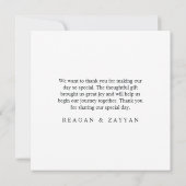 ブルゴーニュ・メロ結婚フローラサンキューカード サンキューカード (裏面)