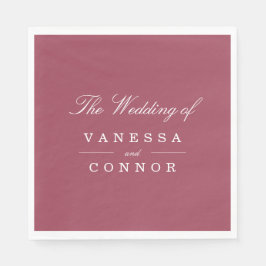 ブルゴーニュ・モノグラム結婚は スタンダードランチョンナプキン