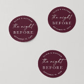 ブルゴーニュ・リハーサル・ディナー | ナイトビフォア秋 ラウンドシール