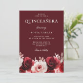 ブルゴーニュ・レッド・エンチャント・レッド・ローズ・キンセアニェラ 招待状 (スタンド正面)