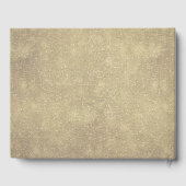 ブルゴーニュ・レッド・ネイビー素朴フローラの結婚ゲストブック ゲストブック (裏面)