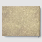 ブルゴーニュ・レッド・ネイビー素朴フローラの結婚ゲストブック ゲストブック (裏面)