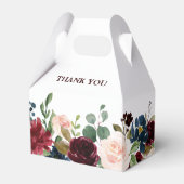 ブルゴーニュ・レッド・ネイビー素朴フローラボ結婚ーホ フェイバーボックス (裏面サイド)