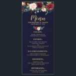 ブルゴーニュ・レッド・ネイビー素朴フローラ結婚ボホのメニュー メニュー<br><div class="desc">水彩ブルゴーニュ赤ネイビー素朴フローラ結婚ボホのメニューラックカード。秋の結婚式に最適デザインはブルゴーニュ素晴らし/マルサラ、桃、ネイビーの花/バラのブーケを備え一致する葉と。私の"blisswedingpaperie"ストアで一致するデザインやバリエーションを見つけてください。お感じして連絡はカスタム無料。</div>