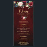 ブルゴーニュ・レッド・ネイビー素朴フローラ結婚ボホのメニュー メニュー<br><div class="desc">水彩ブルゴーニュ赤ネイビー素朴フローラ結婚ボホのメニューラックカード。秋の結婚式に最適デザインはブルゴーニュ素晴らし/マルサラ、桃、ネイビーの花/バラのブーケを備え一致する葉と。私の"blisswedingpaperie"ストアで一致するデザインやバリエーションを見つけてください。お感じして連絡はカスタム無料。</div>