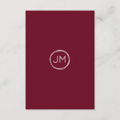 ブルゴーニュ・ローズ結婚・ブーケの願い井戸カード エンクロージャーカード (裏面)