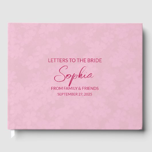 ブルゴーニュ 新婦への手紙 記念ノート ゲストブック (正面)