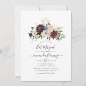 ブルゴーニュ、海軍、赤面バルミツワー 招待状 (正面)