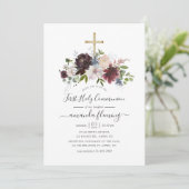 ブルゴーニュ、海軍、赤面フローラ聖餐式 招待状 (スタンド正面)