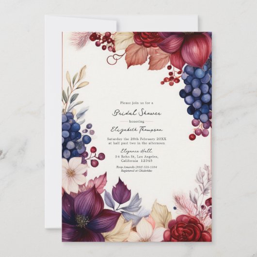 ブルゴーニュ,海軍&赤面ボホワインのテイスティングシャワー 招待状 (正面)