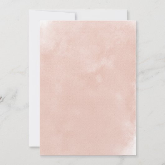 ブルゴーニュ&赤面ウォーターカラーエレガント春の結婚式 招待状 (裏面)