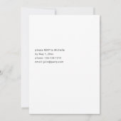 ブルゴーニュ&赤面ピンク6フローラ卒業パーティー 招待状 (裏面)