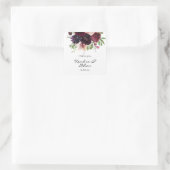 ブルゴーニュ&赤面フローラありがとう スクエアシール (バッグ)