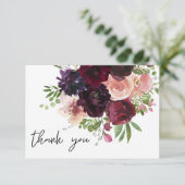 ブルゴーニュ&赤面フローラ サンキューカード (スタンド正面)