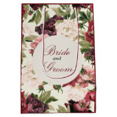 ブルゴーニュ&赤面牡丹ブーケバッグ ミディアムペーパーバッグ (裏面)