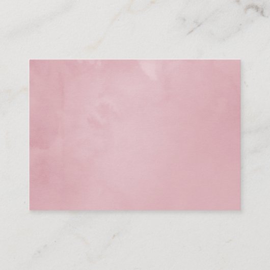 ブルゴーニュ&赤面秋の赤ちゃんシャワー予約リクエスト エンクロージャーカード (裏面)