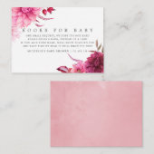 ブルゴーニュ&赤面秋の赤ちゃんシャワー予約リクエスト エンクロージャーカード (正面/裏面)