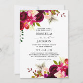 ブルゴーニュ&赤面結婚ズ 招待状 (正面)