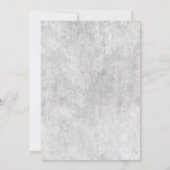 ブルゴーニュ、赤面、ホワイトローズ婚約パーティ 招待状 (裏面)