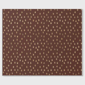ブルゴーニュ、金ゴールドの雨滴。 ラッピングペーパー (フラット)