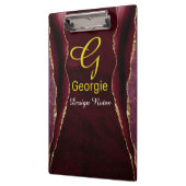 ブルゴーニュ&金ゴールドアガテウォーターの色 クリップボード (左)