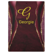 ブルゴーニュ&金ゴールドアガテウォーターの色 クリップボード (裏面)