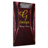 ブルゴーニュ&金ゴールドアガテウォーターの色 クリップボード (右)