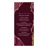 ブルゴーニュ&金ゴールドアゲ結婚ートのメニュー ラックカード (正面)