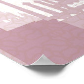 ブルゴーニュ&金ゴールドアラビアンキンセニェラ写真 ポスター (角)