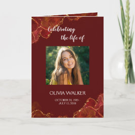 ブルゴーニュ&金ゴールドサービス注文の折り畳みプログラム プログラム