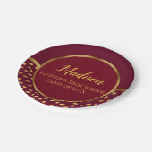 ブルゴーニュ・金ゴールド卒業党 ペーパープレート (アングル)