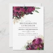 ブルゴーニュ – Marsala and Bridesmaids Luncheon 招待状 (正面)