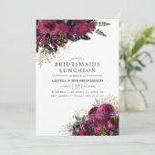 ブルゴーニュ – Marsala and Bridesmaids Luncheon 招待状 (スタンド正面)