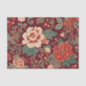 ブルゴーニュChinoiserieグランドミレニアトワールフローラ 薄葉紙 (正面)