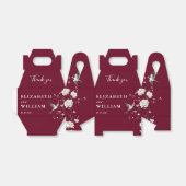 ブルゴーニュChinoiserieフローラ結婚ズ・サンキュー フェイバーボックス (折り畳みなし)