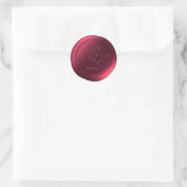 ブルゴーニュDouble Monogram Faux Wax Sealシール ラウンドシール (バッグ)