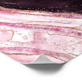 ブルゴーニュGeode幸いにも披露宴標識 ポスター (角)