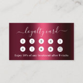 ブルゴーニュQRビジネスロゴ10訪問ロイヤリティカード ロイヤリティカード