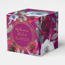 ブルゴーニュSageグリーンブルーフローラブランド フェイバーボックス