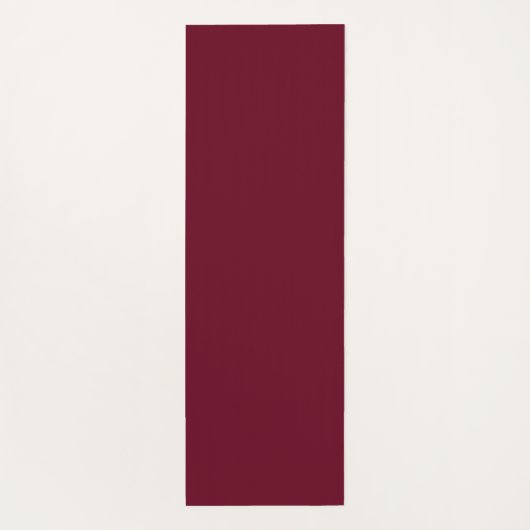 ブルゴーニワイン赤ミニマリストのスクリプト名スタイリッシュ ヨガマット (裏面)