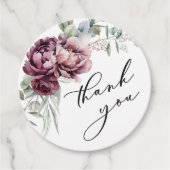 ブルゴーニ素朴ーとプラムフローラお願い フェイバータグ (正面)