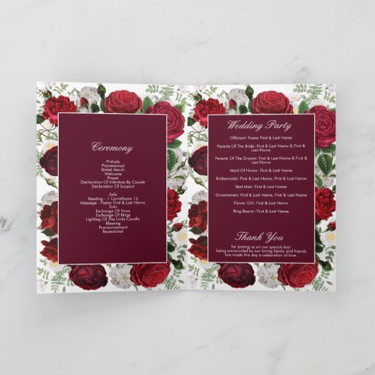 ブルゴーニ結婚ーフローラの服務命令 プログラム (内部)